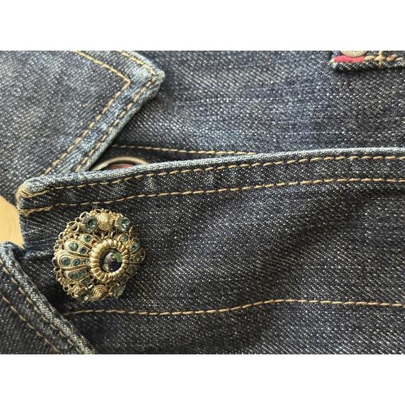 🆕LISTING🆕 Elie Tahari fitted denim jacket - Picture 3 of 10